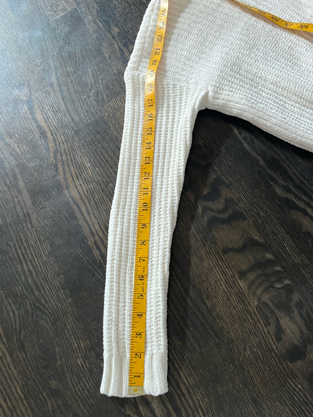 Aerie White Chenille-Knit Soft Ribbed Crewneck Cozy Sweater Size M - Picture 8 of 8